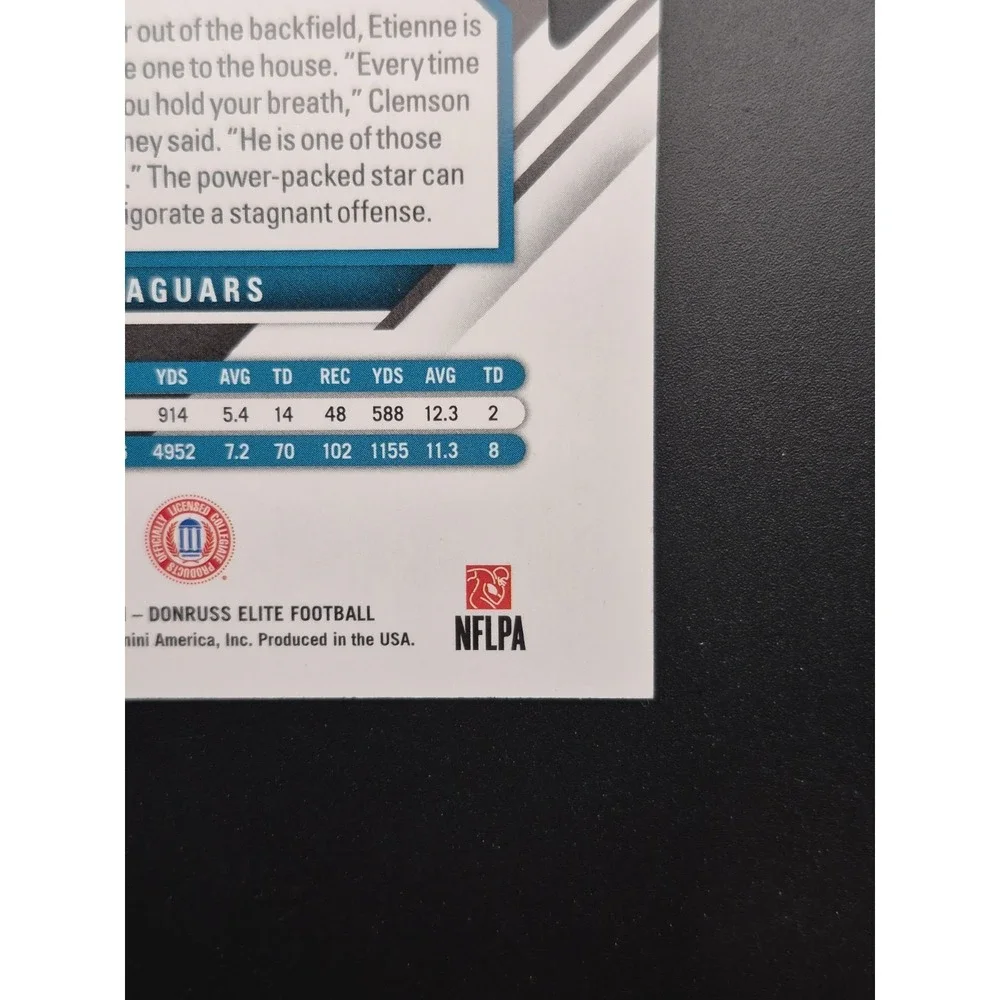 2021 Donruss Elite Travis Etienne Jr #191 Rookie Status Die Cut /24 (RC) Jaguars